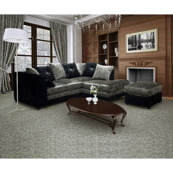 Mercer41 Zinc Upholstered Corner Sofa Wayfair.co.uk